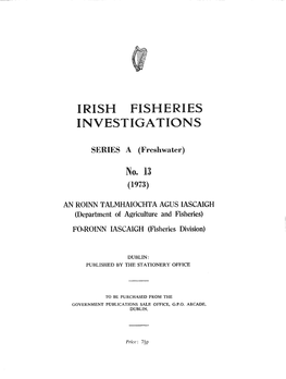 Irish Fisheries Investiga Tions