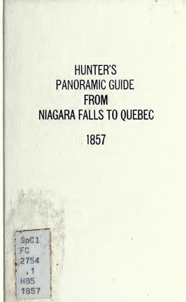 Hunter's Panoramic Guide from Niagara Falls to Quebec