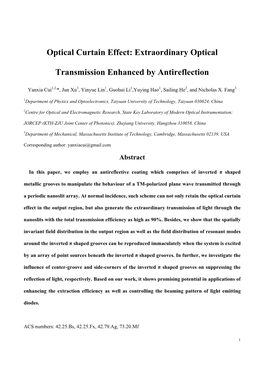 Extraordinary Optical Transmission Enhanced by Antireflection