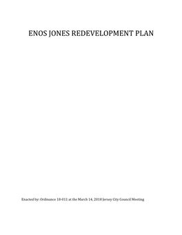 Enos Jones Redevelopment Plan