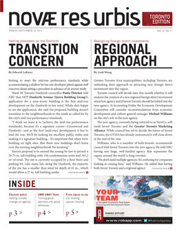 Transition Concern Regional Approach