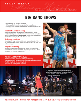 Big Band Shows