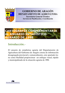 DEPARTAMENTO DE AGRICULTURA Secretaría General Técnica Servicio De Planificación Y Coordinación