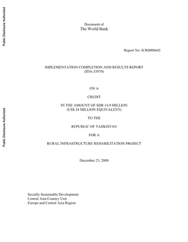 World Bank Document