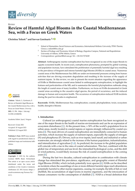 Review of Harmful Algal Blooms in the Coastal Mediterranean Sea, with a Focus on Greek Waters