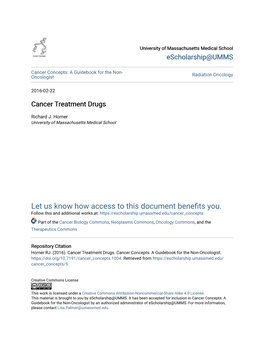 Cancer Treatment Drugs