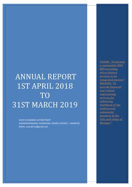 SEAT Annual Report 2018-19