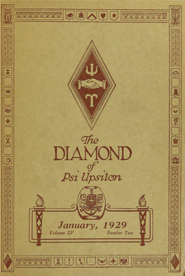The Diamond of Psi Upsilon Jan 1929