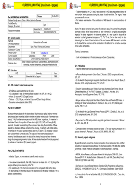 CURRICULUM VITAE (Maximum 4 Pages) CURRICULUM VITAE (Maximum 4 Pages)