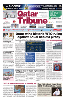 Qatar Wins Historic WTO Ruling Against Saudi Beoutq Piracy