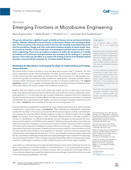 Emerging Frontiers in Microbiome Engineering.Pdf