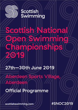 Scottish National Open Swimming Championships 2019