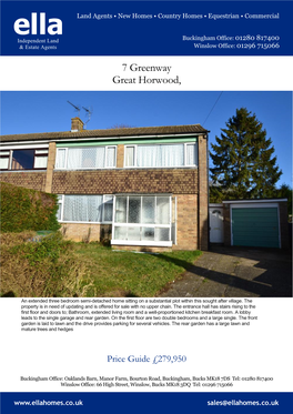 7 Greenway Great Horwood, Winslow