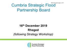 Cumbria Strategic Flood Partnership Board