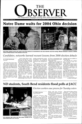 Notre Dame Waits for 2004 Ohio Decision