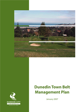 Dunedin Town Belt Management Plan