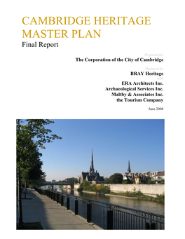 HERITAGE MASTER PLAN Final Report