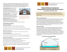 Climate Battery Greenhouse