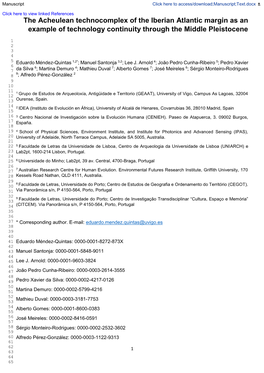 The Acheulean Technocomplex of the Iberian Atlantic Margin As an Example of Technology Continuity Through the Middle Pleistocene