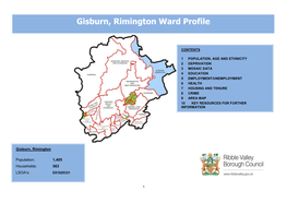 Gisburn, Rimington Ward Profile