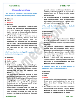 Current Affairs 15Th Mar 2019 Winmeen.Com Page 1 of 3