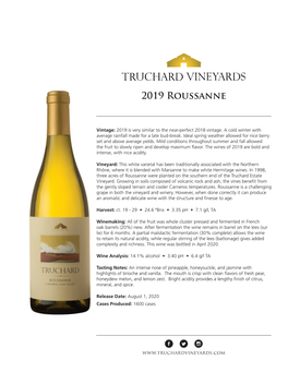 2019 Roussanne