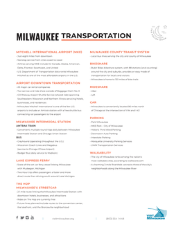 Milwaukee Transportation