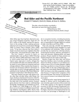 Red Alder and the Pacific Northwest. Pages Ix-Xi in Hibbs, D.E., D.S