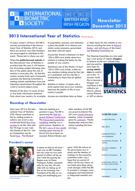 Newsletter December 2012