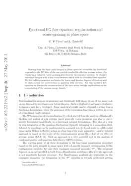 Functional RG Flow Equation: Regularization and Coarse-Graining