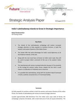 India's Lakshadweep Islands to Grow in Strategic Importance