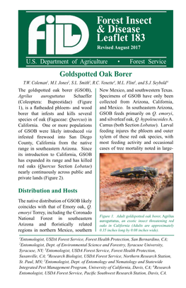 Goldspotted Oak Borer T.W