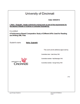 A Performance Based Comparative Study of Different Apis Used for Reading and Writing XML Files