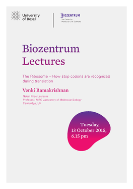 Biozentrum Lectures