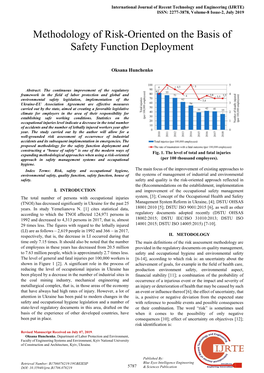 Methodology of Risk-Oriented on the Basis of Safety Function Deployment