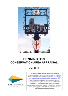 Dennington Conservation Area Appraisal
