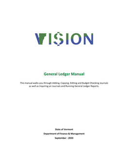 General Ledger Manual