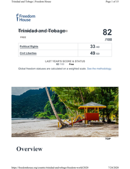 Trinidad and Tobago | Freedom House Page 1 of 15