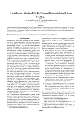 A Multilingual Collection of Conll-U-Compatible Morphological Lexicons