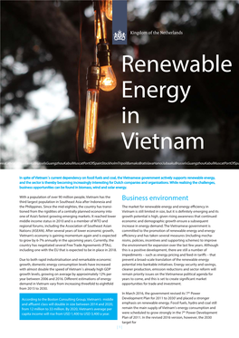 Renewable Energy in Vietnam