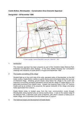 Castle Bolton, Wensleydale – Conservation Area Character Appraisal