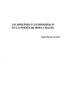 En La Poesia De Rosa Chacel