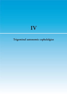 Trigeminal Autonomic Cephalalgias CQ IV-1