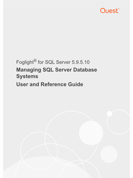 Managing SQL Server Database Systems User Guide