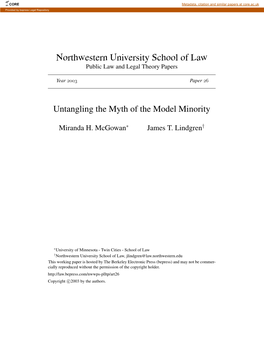 Untangling the Myth of the Model Minority