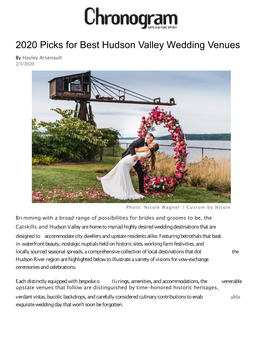 2020 Picks for Best Hudson Valley Wedding Venues