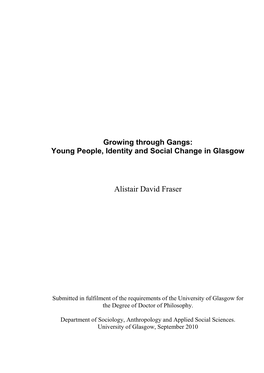 Phd Thesis: University of Glasgow