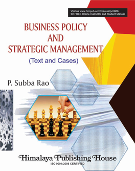Business Policy and Strategic Management (Text and Cases)