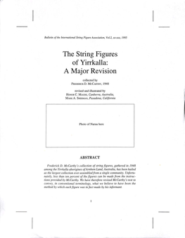 The String Figures of Yirrkalla: a Major Revision