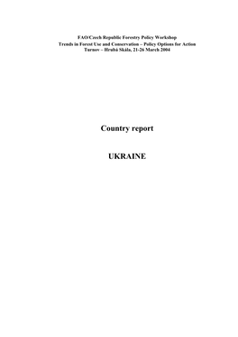 Country Report UKRAINE